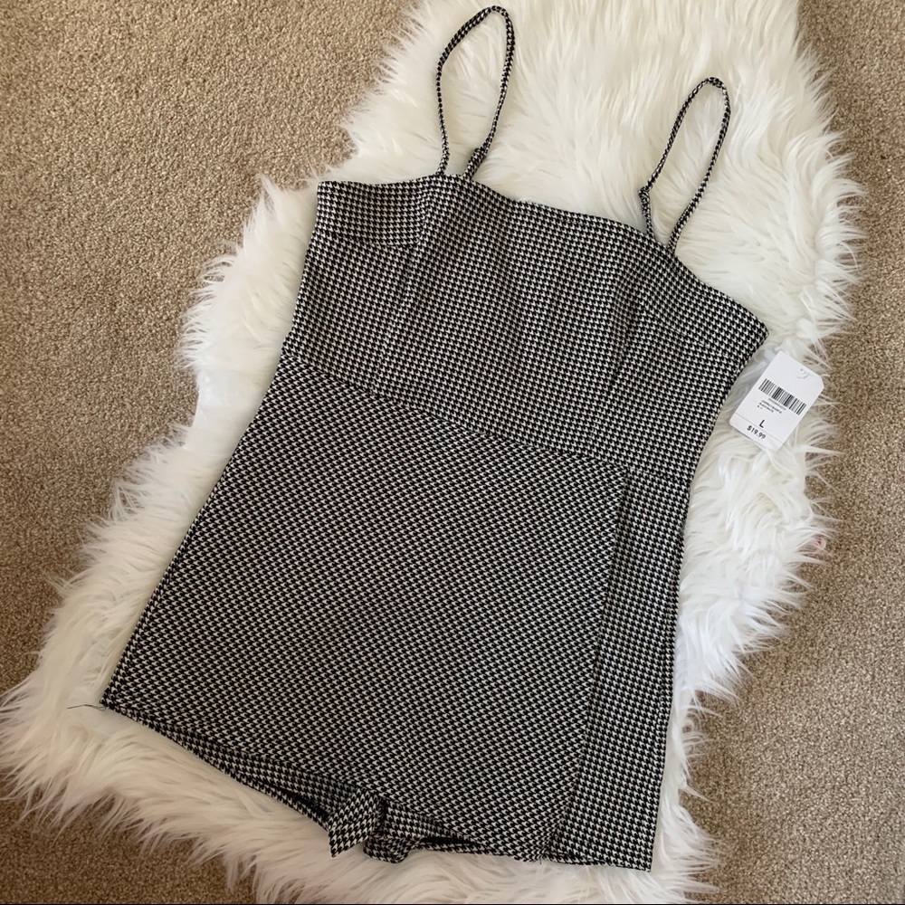 Black & white romper
